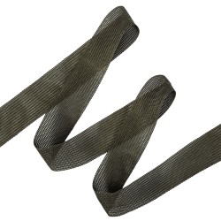 Окантовочная лента-бейка, цвет Тёмно-Серый 22мм (на отрез) в Махачкале