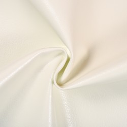 Ткань Дерматин (Кожзам) для мебели (Ширина 138см), цвет Белый (на отрез) в Махачкале