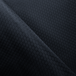 Ткань Оксфорд 300D PU Рип-Стоп СОТЫ, цвет Черный (на отрез)  в Махачкале