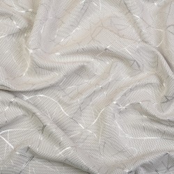 *Ткань Блэкаут для штор светозатемняющая 75% &quot;Ледовое тиснение цвет Светло-Серый&quot; (на отрез)  в Махачкале