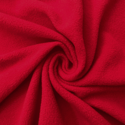 Флис Односторонний 130 гр/м2, цвет Красный (на отрез)  в Махачкале