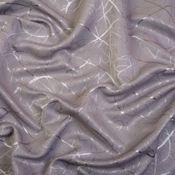 Ткань Блэкаут для штор светозатемняющая 75% (Ширина 280см) &quot;Ледовое тиснение цвет Серый&quot; (на отрез) в Махачкале