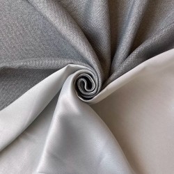 Ткань Блэкаут для штор светозатемняющая 75% &quot;Рогожка Серый&quot; (опт)  в Махачкале