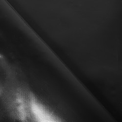 Ткань ПВХ 450 гр/м2, Чёрный (на отрез)  в Махачкале