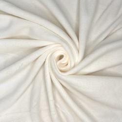 Ткань Флис Односторонний 130 гр/м2 (Ширина 150см), цвет Кремовый (на отрез) в Махачкале