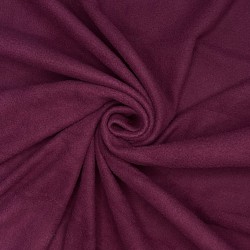 Ткань Флис Односторонний 130 гр/м2 (Ширина 150см), цвет Бордовый (на отрез) в Махачкале