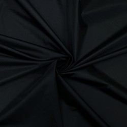 Ткань Дюспо 240Т  WR PU Milky (Ширина 150см), цвет Черный (на отрез) в Махачкале