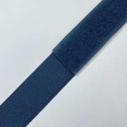 Контактная лента 25мм цвет Синий (велькро-липучка, на отрез) в Махачкале