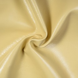 Ткань Дерматин (Кожзам) для мебели (Ширина 138см), цвет Кремовый (на отрез) в Махачкале