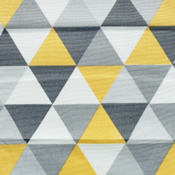 Интерьерная ткань Дак (DUCK) (ширина 1,8м), принт &quot;Треугольники&quot; (на отрез) в Махачкале