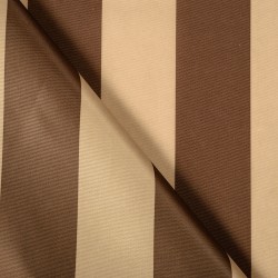 Ткань Оксфорд 300D PU, Бежево-Коричневая полоска (на отрез)  в Махачкале
