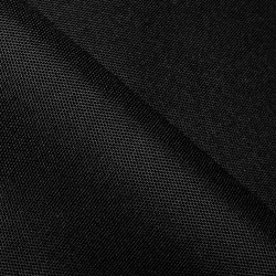 Прорезиненная ткань Оксфорд 600D ПВХ, Черный (на отрез)  в Махачкале