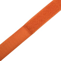 Контактная лента 25мм цвет Оранжевый (велькро-липучка, на отрез) в Махачкале