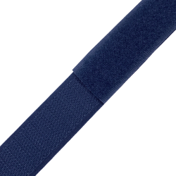 Контактная лента 25мм цвет Тёмно-Синий (Велькро-липучка), на отрез  в Махачкале