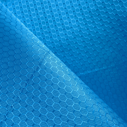 Ткань Oxford 300D PU Рип-Стоп СОТЫ, цвет Голубой (на отрез) в Махачкале