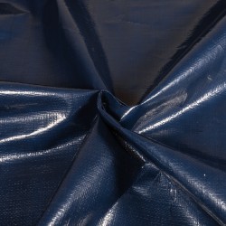 Тентовое полотно Тарпаулин 180 г/м2 (Ширина 2м), цвет Темно-Синий (на отрез) в Махачкале