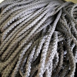 Шнур с сердечником, цвет Серый (плетено-вязанный, плотный) в Махачкале