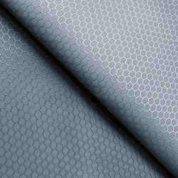 Ткань Оксфорд 300D PU Рип-Стоп СОТЫ, цвет Серый (на отрез)  в Махачкале