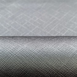 Ткань Блэкаут для штор светозатемняющая 100% (Ширина 280см)  &quot;Орнамент Серый&quot; (на отрез) в Махачкале