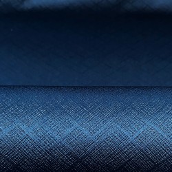 Ткань Блэкаут для штор светозатемняющая 100% (Ширина 280см)  &quot;Орнамент Синий&quot; (на отрез) в Махачкале